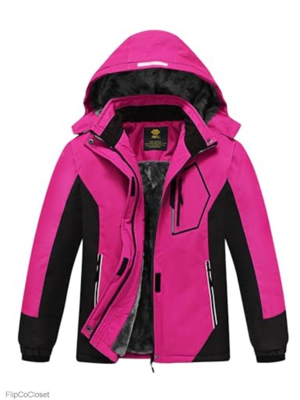 Girls Ski Jacket Winter Snow Coat Fleece Warm Snowboard Jacket